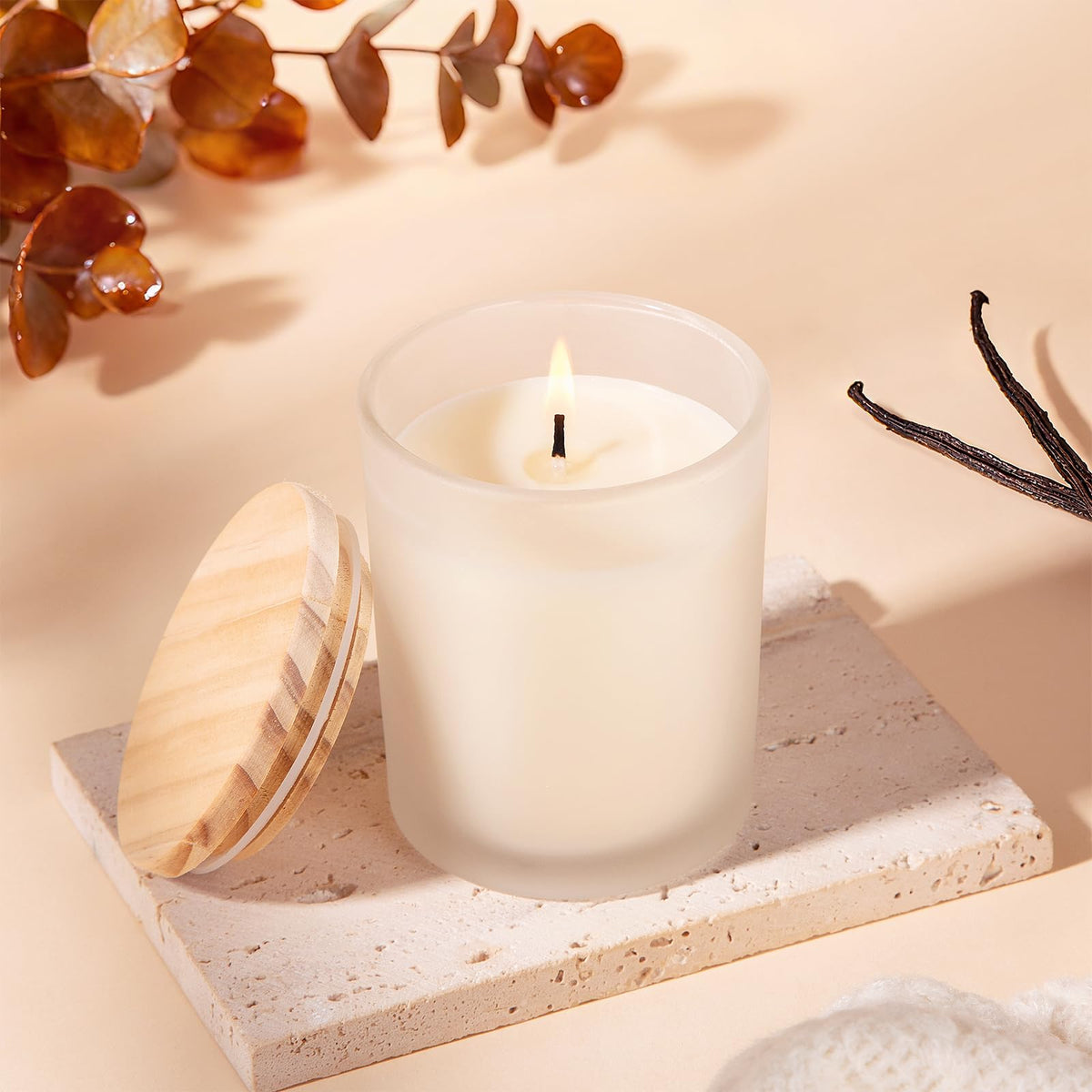 Aeenr relaxing spa gifts basket with candle and soap for calm evenings