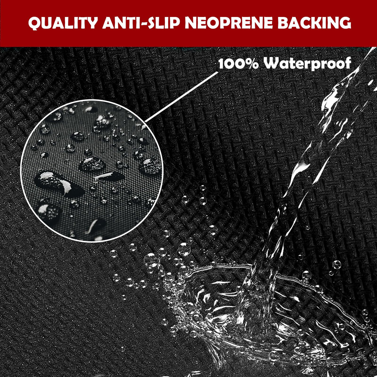 AEHISDHIE 450gsm thick polyester surface offers premium feel underfoot