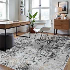 Aelenmu rug non-slip back keeps space safer on wood or tile floors.