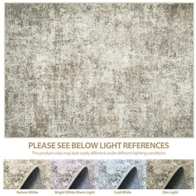 Aelenmu living-room rug 8x10 fits seating areas with neutral tones.