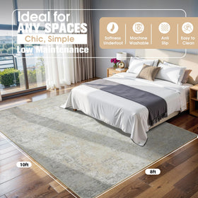 Aelenmu soft low-pile rug adds comfort underfoot in bedrooms and lounges