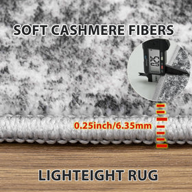 Aelenmu low-pile rug design supports robotic vacuums for easy cleaning.