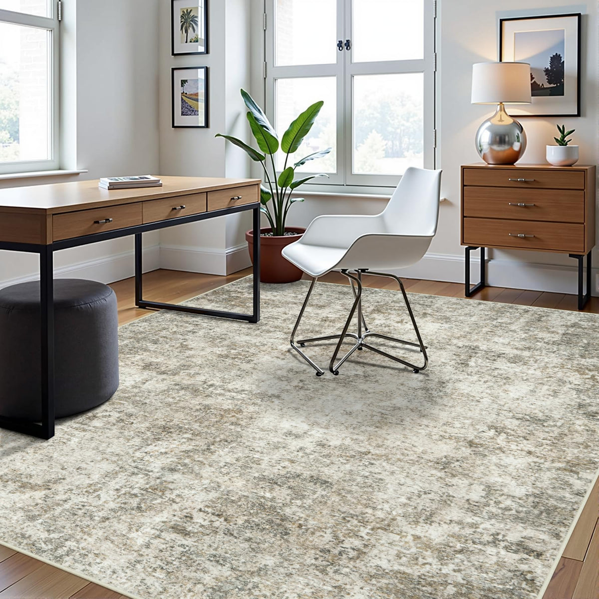 Aelenmu washable 8x10 rug cleans easily, ideal for busy families.