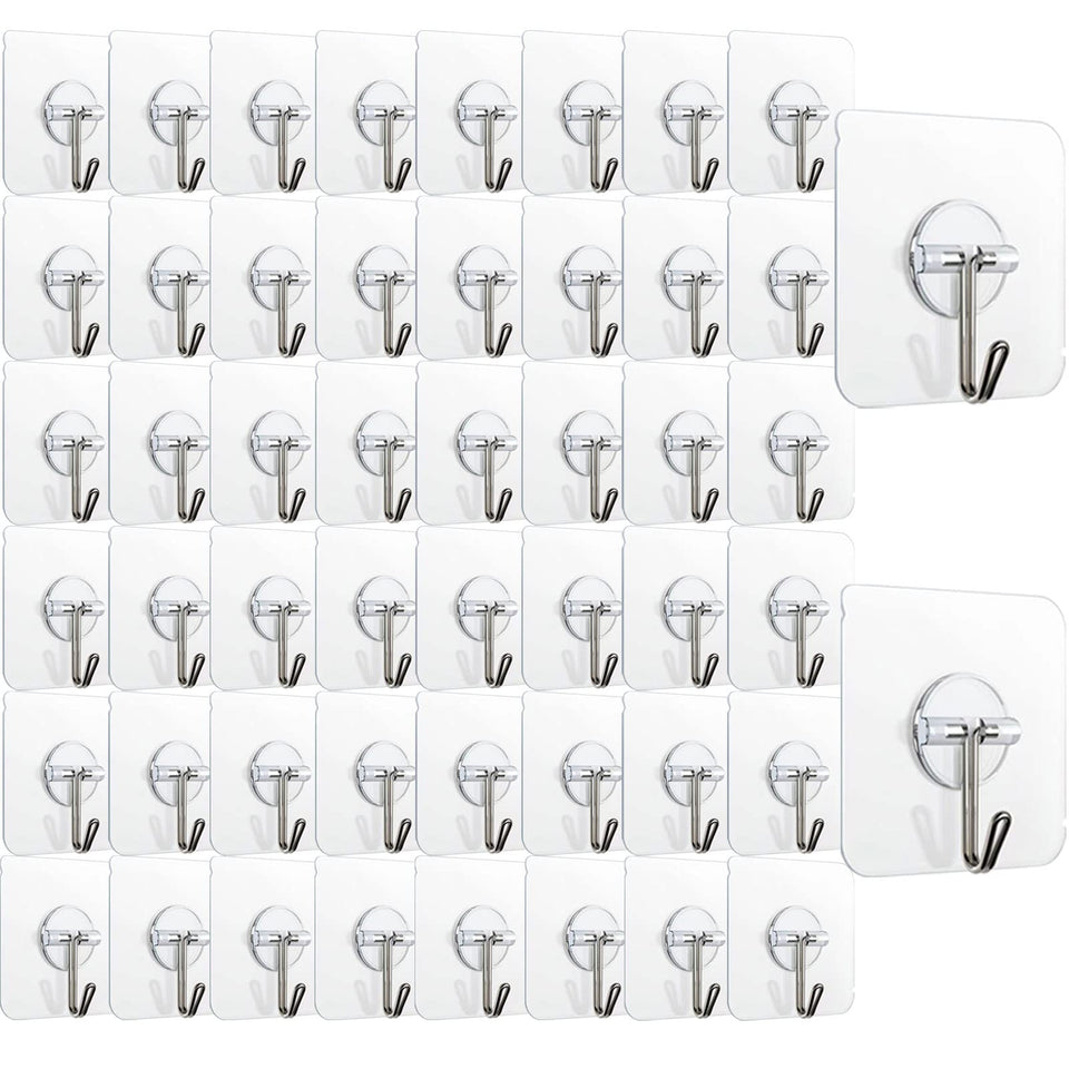 Aellabus adhesive hook 150-pack mounted on wall for organized storage.
