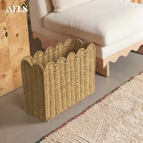 AELS basket-style organizer blends texture and function in home decor