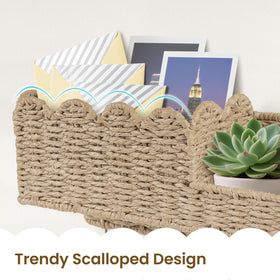 AELS metal frame supports a scalloped edge for sturdy daily use and style.