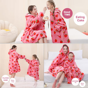 Aemicion large hood offers extra warmth indoors or outdoors