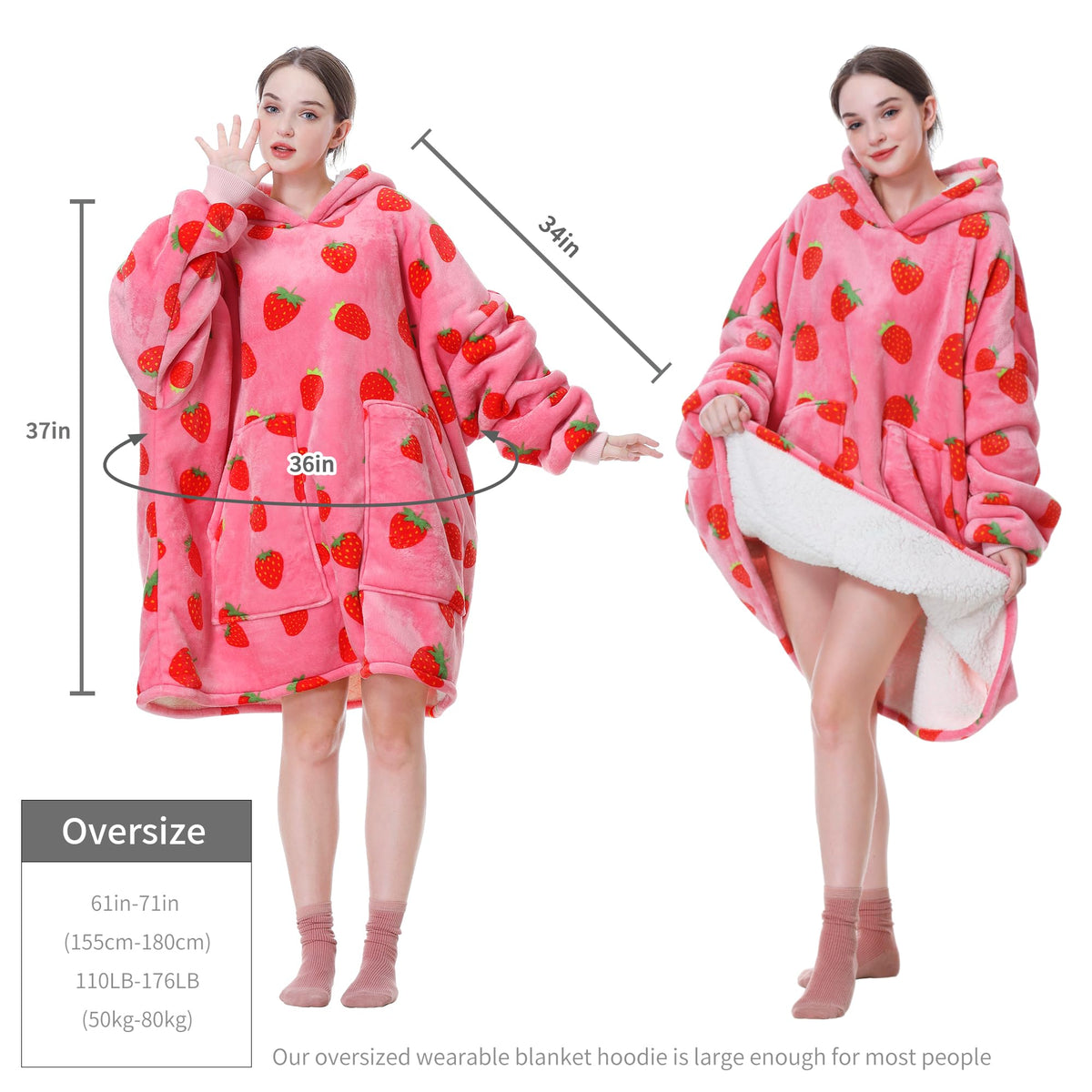 Aemicion sherpa-lined inner for plush comfort on cold nights