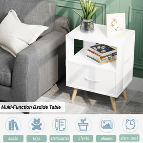 Bedside table by Aenuert ideal for bedroom or living room use.
