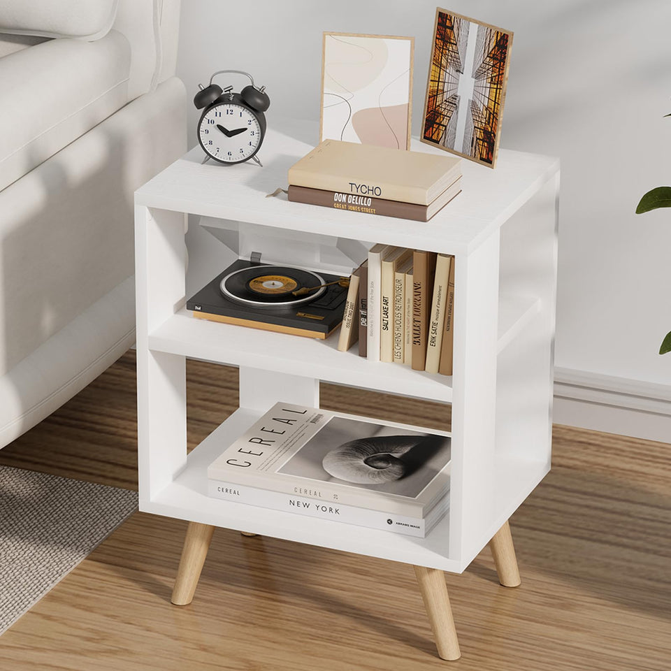 Aenuert Night Stand white open storage keeps essentials organized by the bed