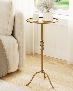 AEPOALUA brass-distressed tray top adds vintage charm to living spaces