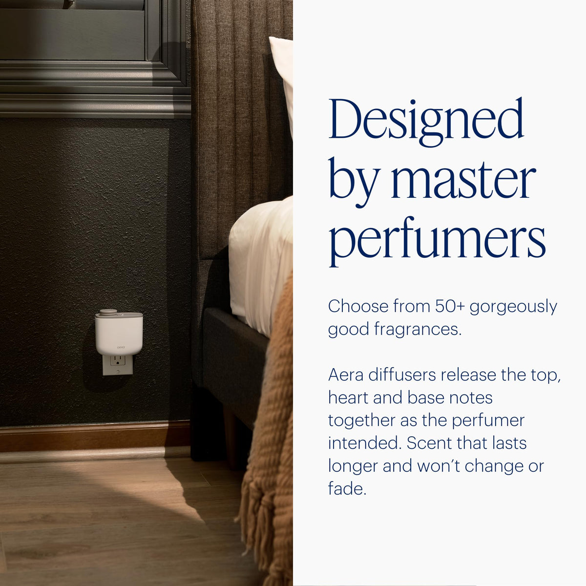 AERA Mini diffuser microdroplet technology delivers a pure fragrance experience.