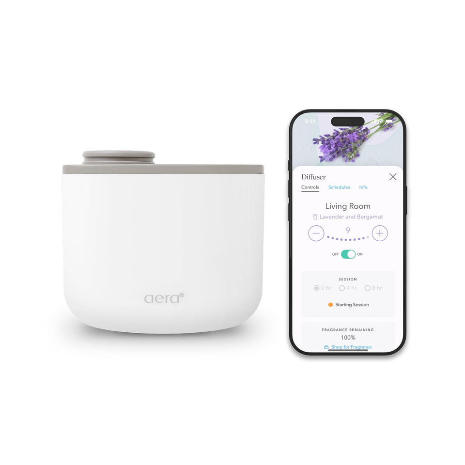 AERA Mini diffuser wall-plug-in white design for effortless room fragrance.