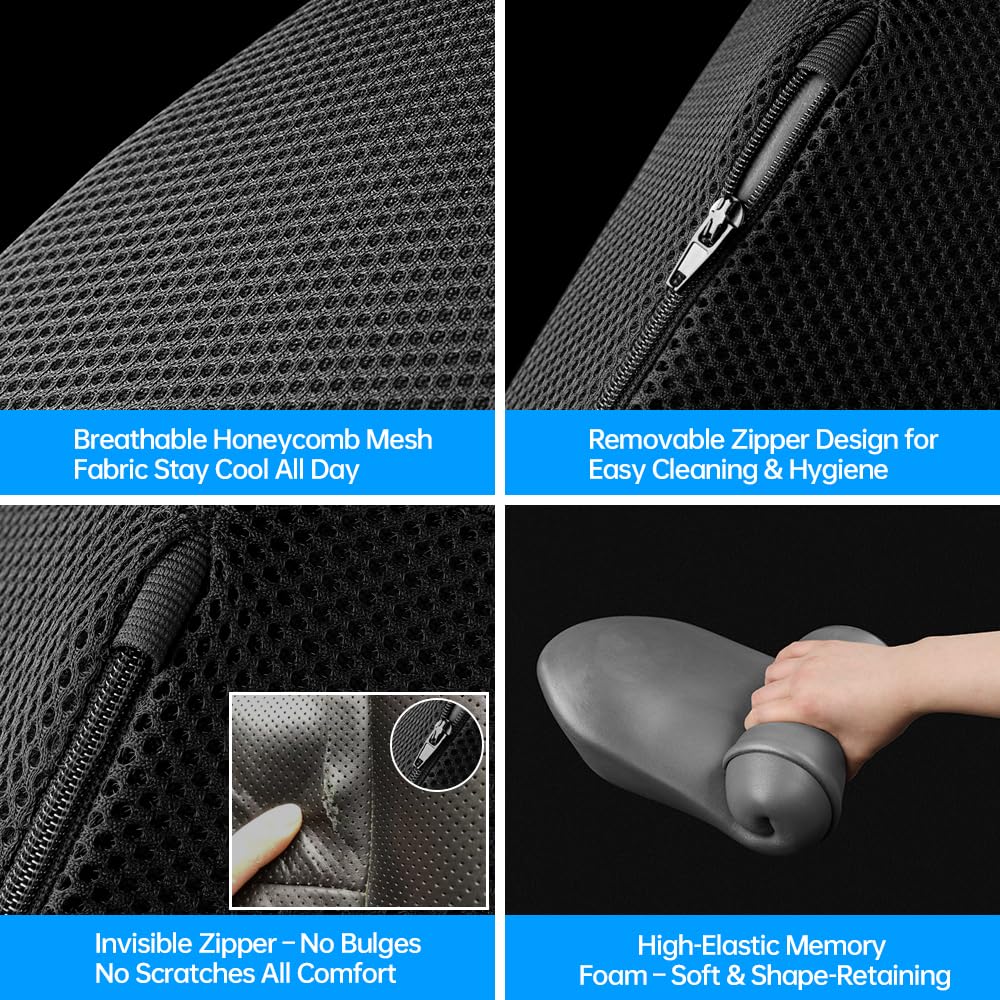 Aerovia long-lasting-lumbar-support offers sustained support for extended use.