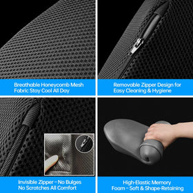 Aerovia long-lasting-lumbar-support offers sustained support for extended use.