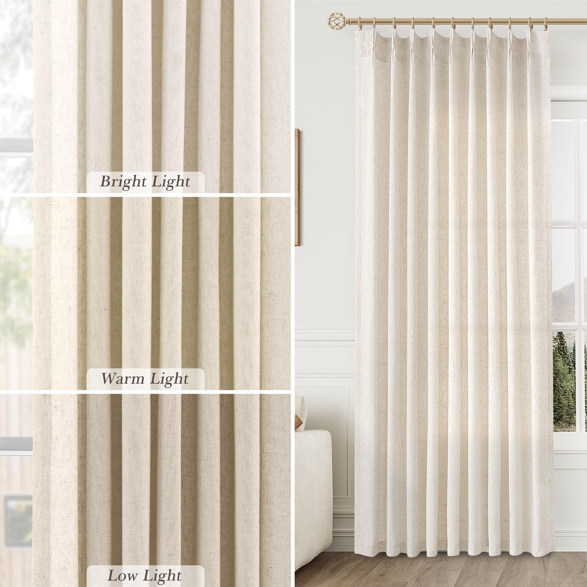 Aersas open-weave light-filtering curtain demonstrates natural daylight softly
