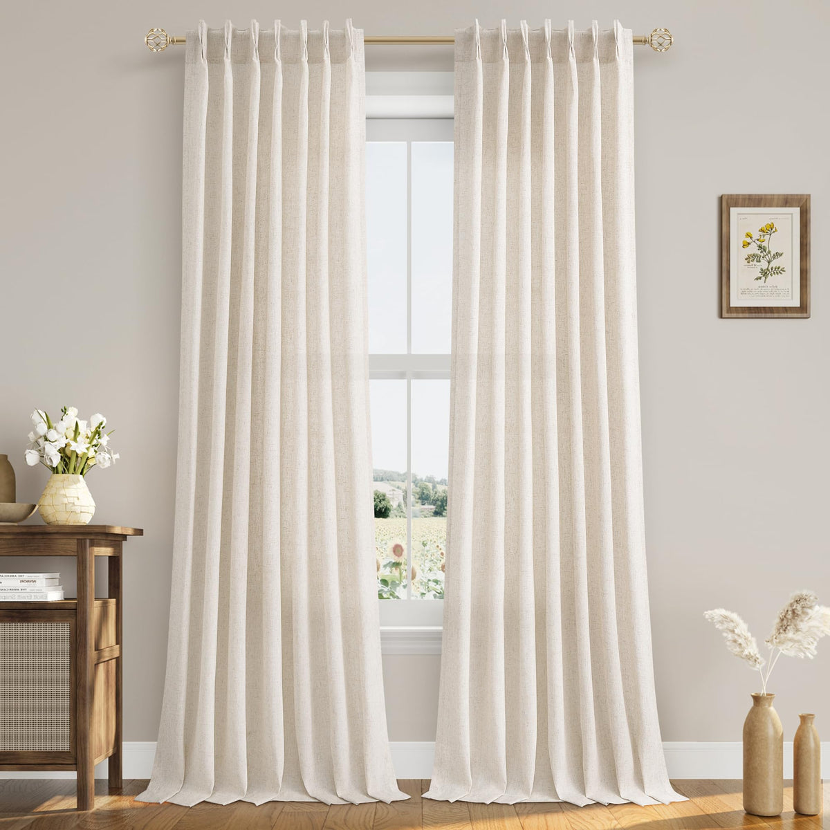 Two-panel set from Aersas measures 40x96 inches for generous coverage