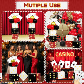 AerWo casino theme party backdrop setup for Las Vegas vibes