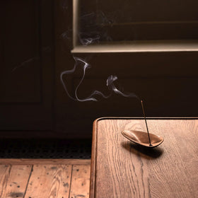 Incense sticks burning slowly for about 30 minutes.