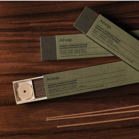 Kanuma holder for Aesop Sarashina incense, safe and stable setup