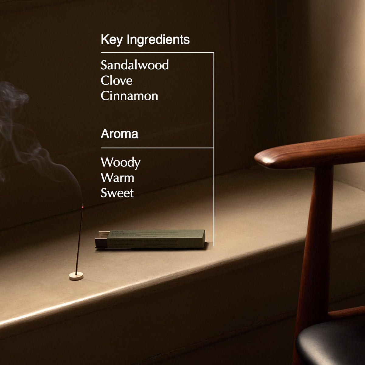 Warm spice notes with clove and cinnamon enriches a cozy space