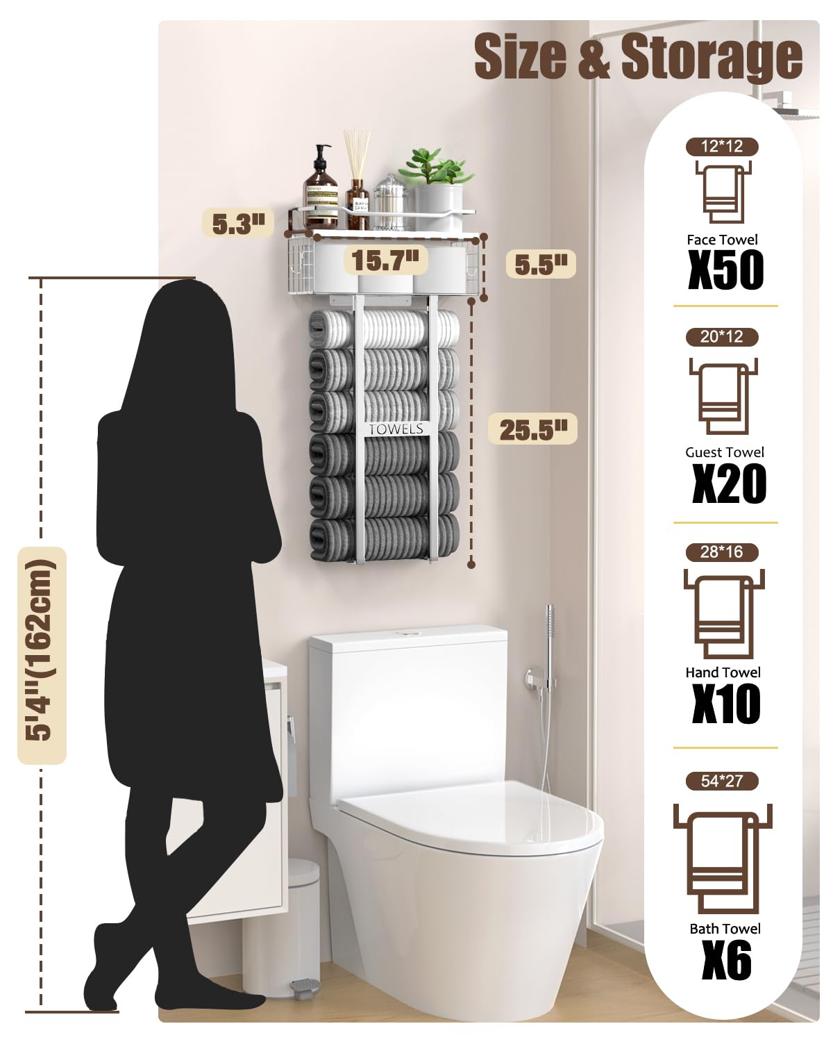 Aetyord vertical bathroom storage design maximizes space