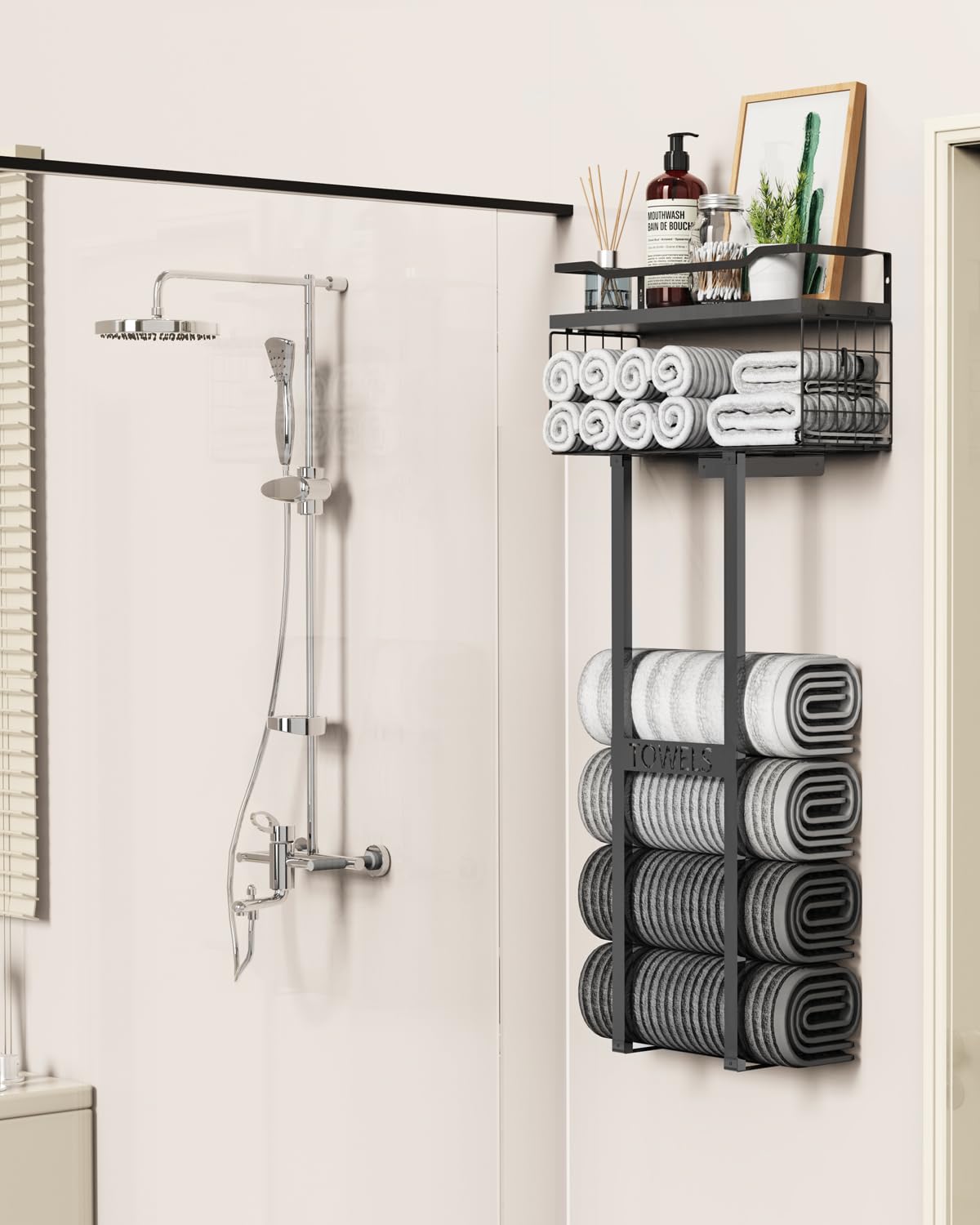Aetyord minimalist spa-like aesthetic with black finish elevates any bathroom.
