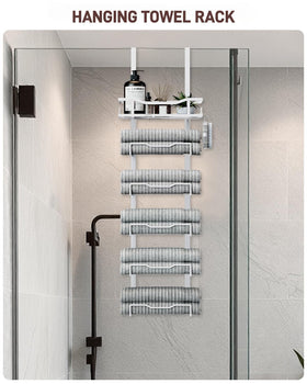 Aetyord compact white towel storage for small bathrooms