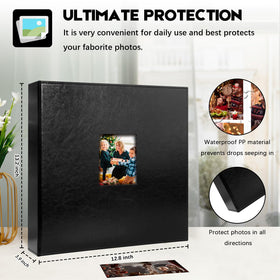 Aevdor acid-free inner pages protect photos from dust and moisture