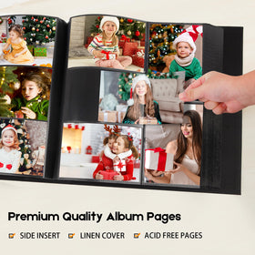 Aevdor 1000 pockets photo album acid-free pages protect memories from wear