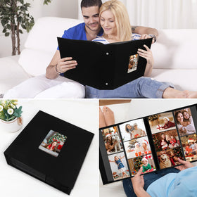Aevdor 1000 pockets photo album diy window cover allows personalized labeling