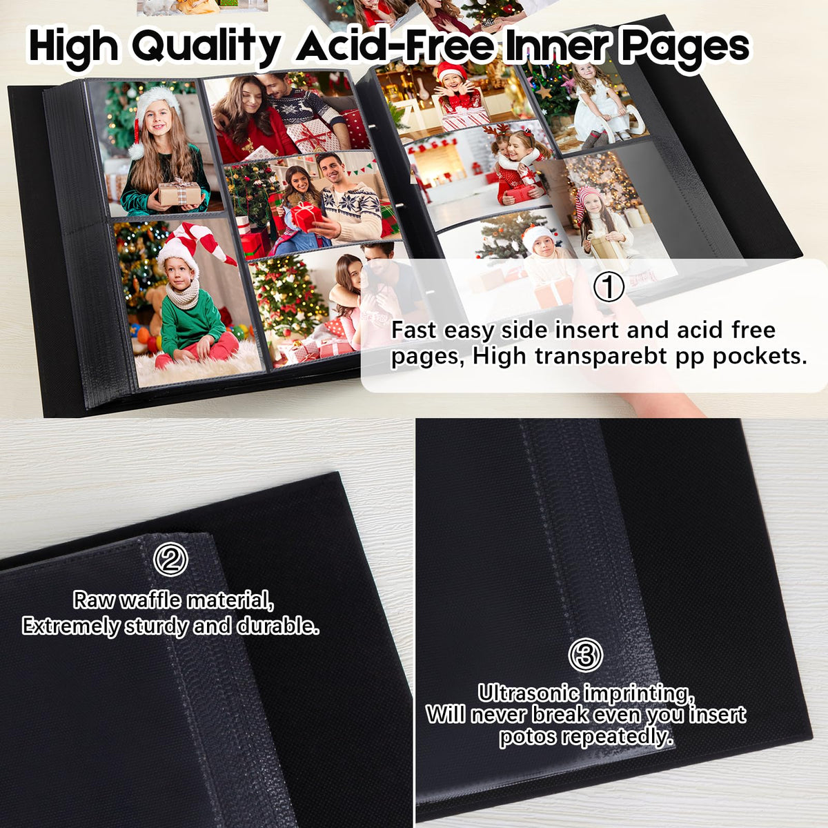 Aevdor 1000 Pockets offers easy viewing with ten photos per page