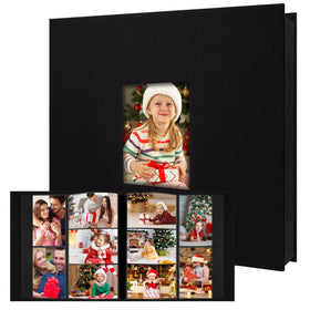 Aevdor 1000 pockets photo album front window highlights a personalized cover photo