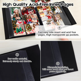 Aevdor 1000 pockets photo album open layout makes viewing easy
