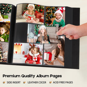 Aevdor 4x6 album with premium vegan leather cover for a stylish, durable look