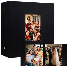 Aevdor 200-pocket 8x10 album cover with linen texture for durable, stylish memory keeping.