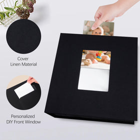 Aevdor 200-pocket 8x10 dust-cover protects the hardcover during storage.
