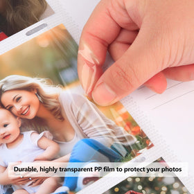 Aevdor 450 Pockets Photo Album inner pocket sleeves keep photos organized.