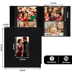 Aevdor acid-free PVC-free pages protect memories while preserving colors.