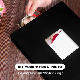 Acid-free and PVC-free pages in the Aevdor album protect prints over time.
