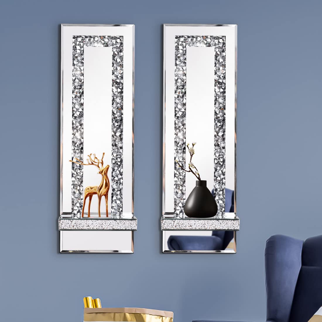 Aeveco diamond-shaped rectangle design adds distinctive shine to walls