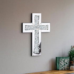 Aeveco modern cross wall art for contemporary living spaces.