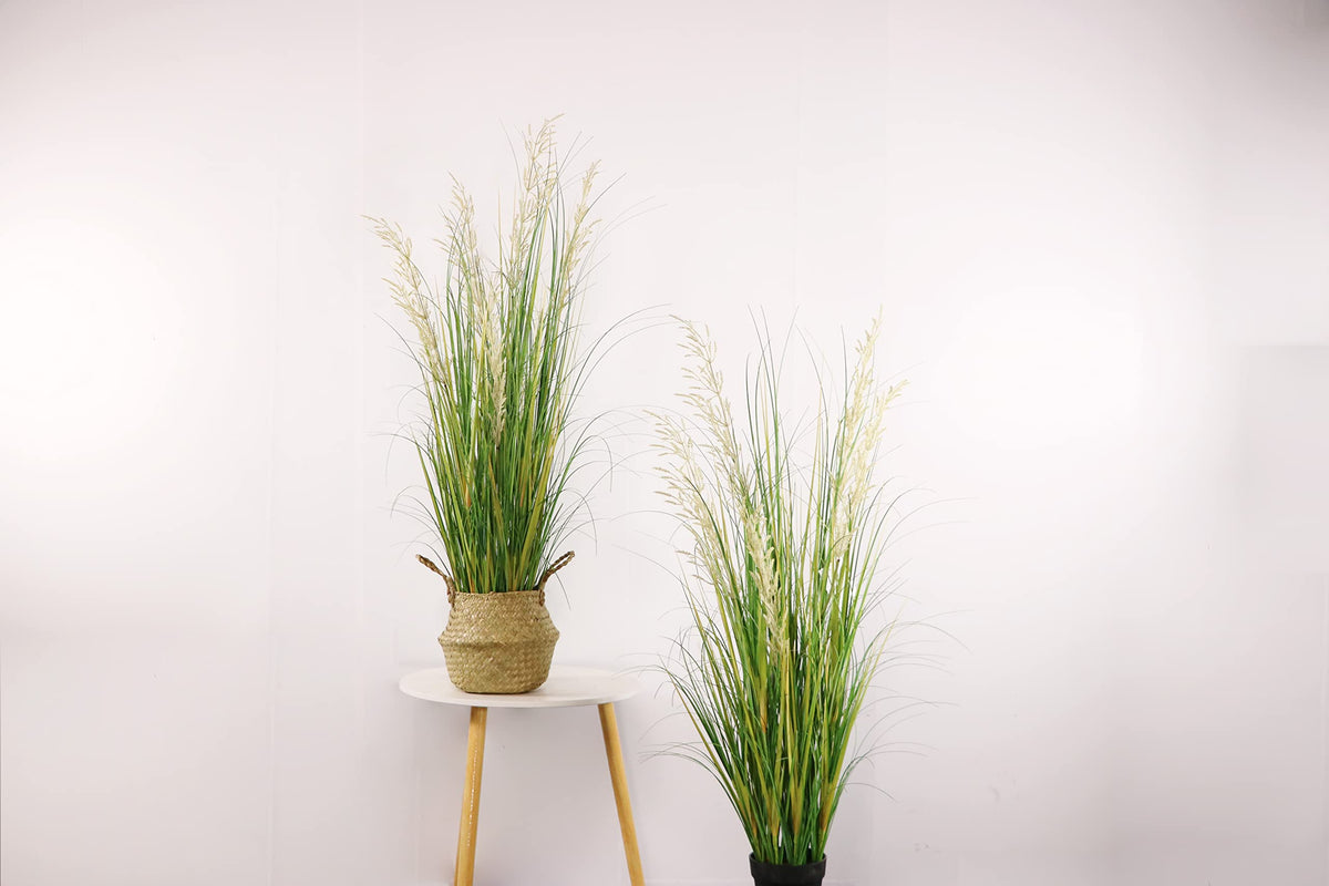 AfanD two-pack faux houseplants add vibrant greenery to any space.
