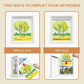 AFEION frame with wall-mount readiness for simple installation.