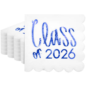 Affrolling Class of 2026 napkins pack for graduation decor