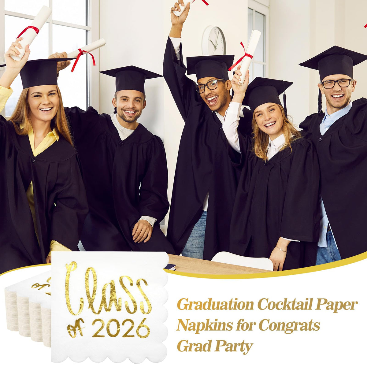 Affrolling bulk 100-pcs napkins ready for large gatherings
