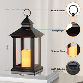 AFINETH black hanging lantern outdoors on a porch