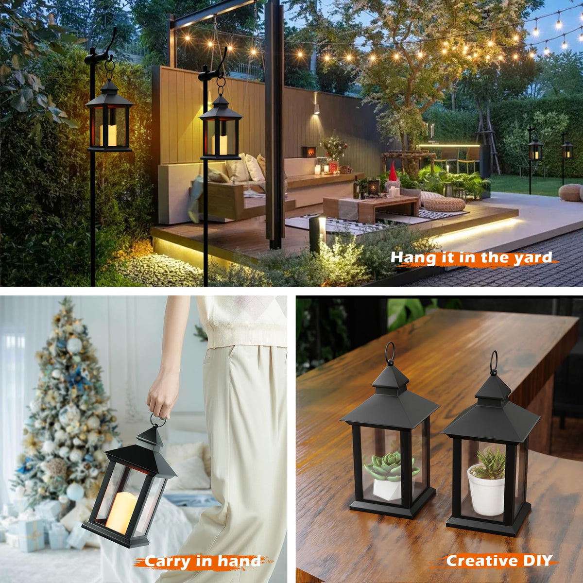 AFINETH waterproof outdoor lantern suitable for patios and paths