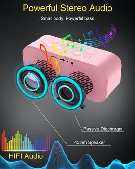 AFK alarm clock with hands-free calling via Bluetooth for clear conversations while getting ready.