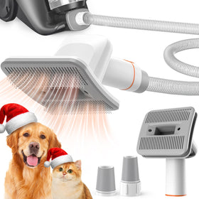 Afloia dog brush vacuum attachment angled head for close grooming